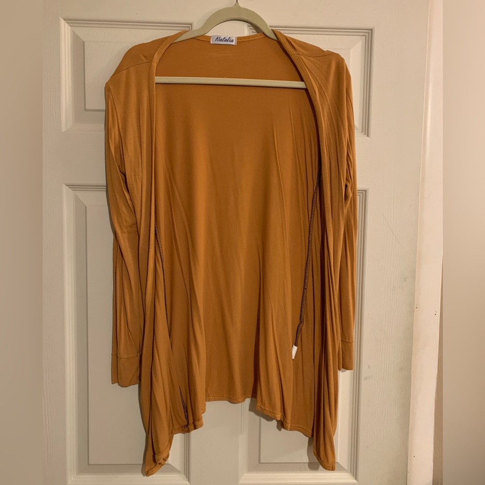Thin mustard cardigan